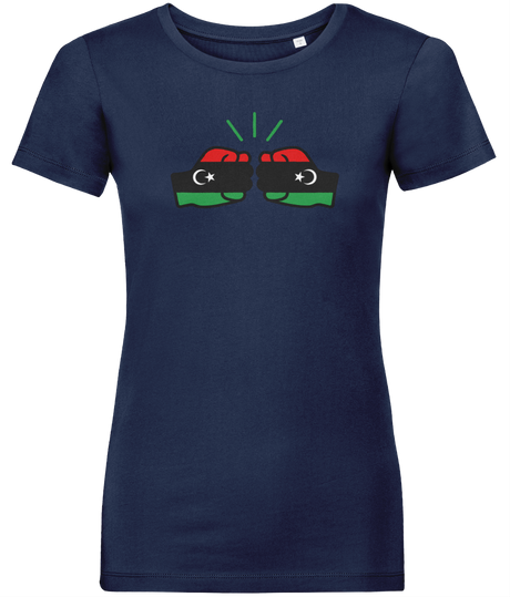 We Run Tings, Libya, Women's, Organic Ring Spun Cotton, Contemporary Shaped Fit T-Shirt
