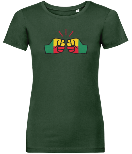 We Run Tings, Benin, Women's, Organic Ring Spun Cotton, Contemporary Shaped Fit T-Shirt