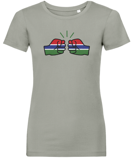 We Run Tings, Gambia, Women's, Organic Ring Spun Cotton, Contemporary Shaped Fit T-Shirt
