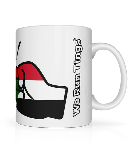We Run Tings, Sudan, Tea, Coffee, Ceramic Mug, Cup, White, 11oz