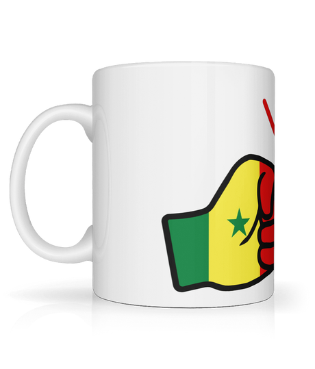 We Run Tings, Senegal, Tea, Coffee Ceramic Mug, Cup, White, 11oz
