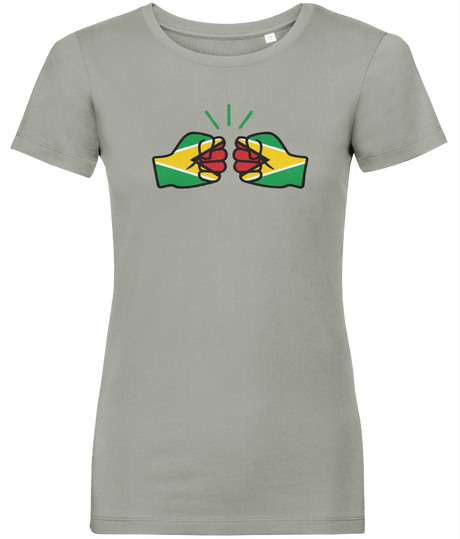 We Run Tings, Guyana, Women's, Organic Ring Spun Cotton, Contemporary Shaped Fit T-Shirt