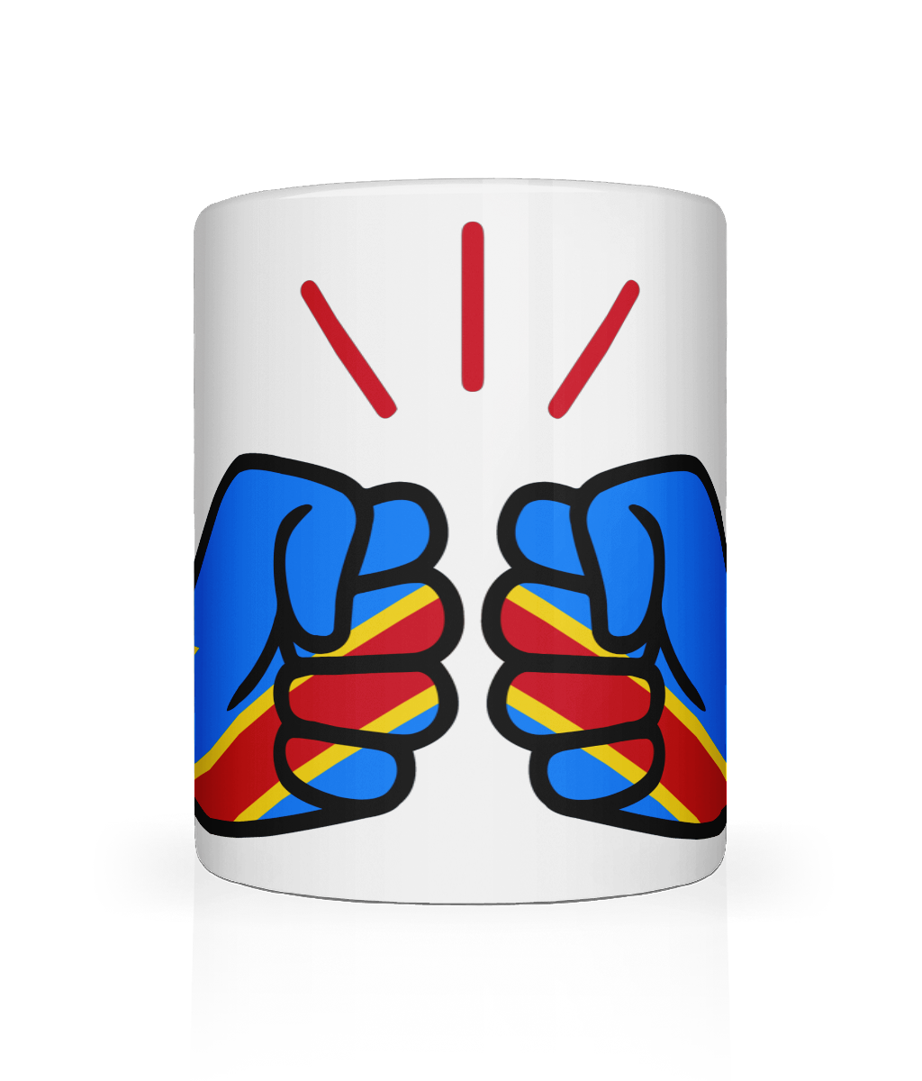 We Run Tings, Congo, Democratic Republic of the, Tea, Coffee Ceramic Mug, Cup, White, 11oz