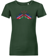 We Run Tings, Namibia, Women's, Organic Ring Spun Cotton, Contemporary Shaped Fit T-Shirt