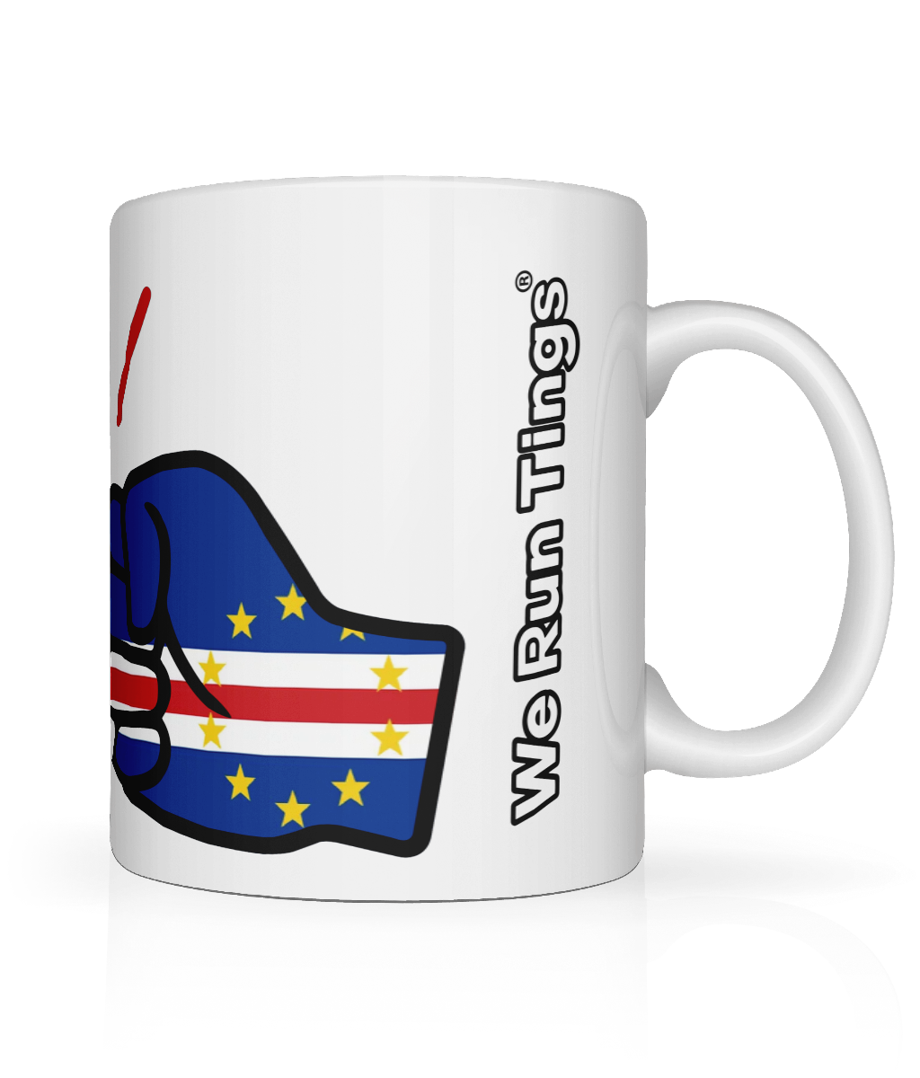 We Run Tings, Cabo Verde/Cape Verde, Tea, Coffee Ceramic Mug, Cup, White, 11oz