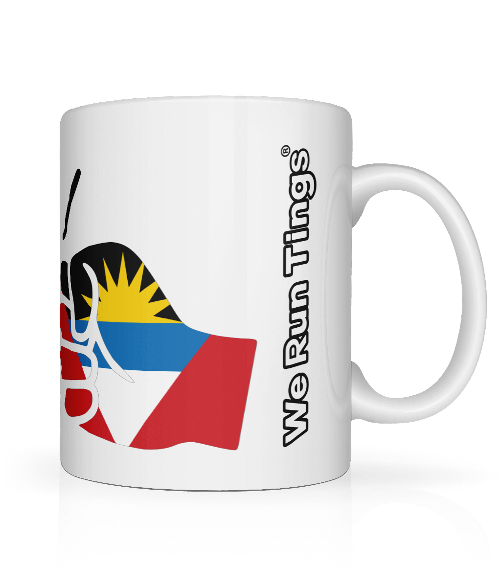 We Run Tings, Antigua and Barbuda, Tea, Coffee Ceramic Mug, Cup, White, 11oz