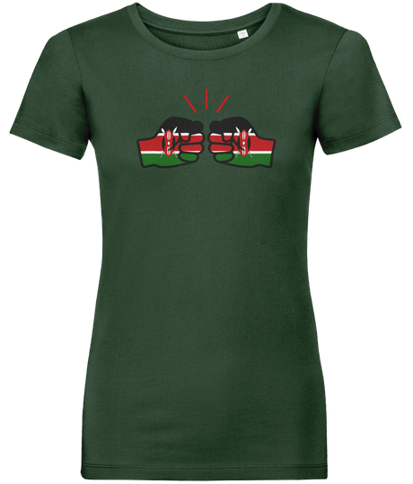 We Run Tings, Kenya, Women's, Organic Ring Spun Cotton, Contemporary Shaped Fit T-Shirt
