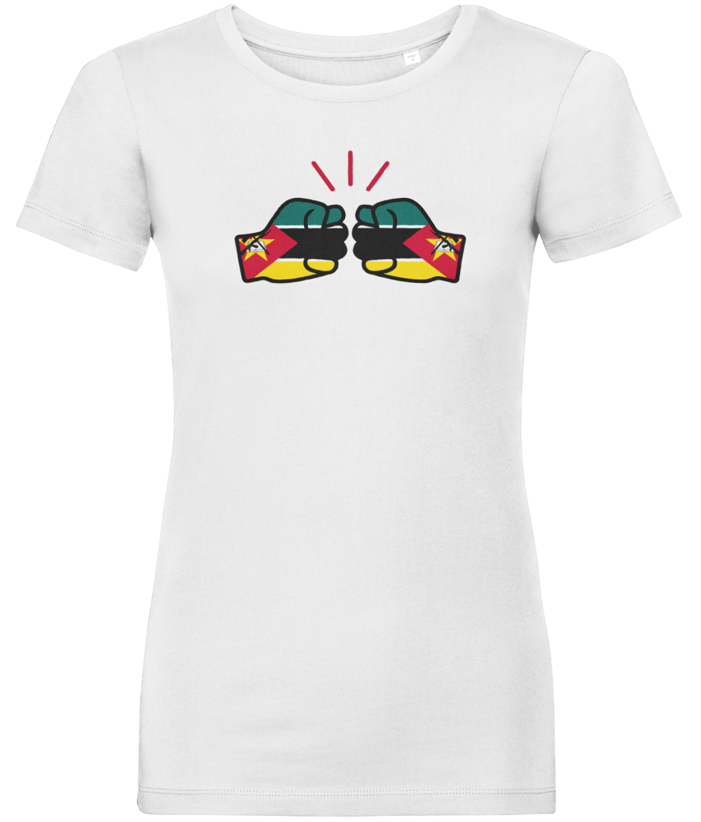 We Run Tings, Mozambique, Women's, Organic Ring Spun Cotton, Contemporary Shaped Fit T-Shirt