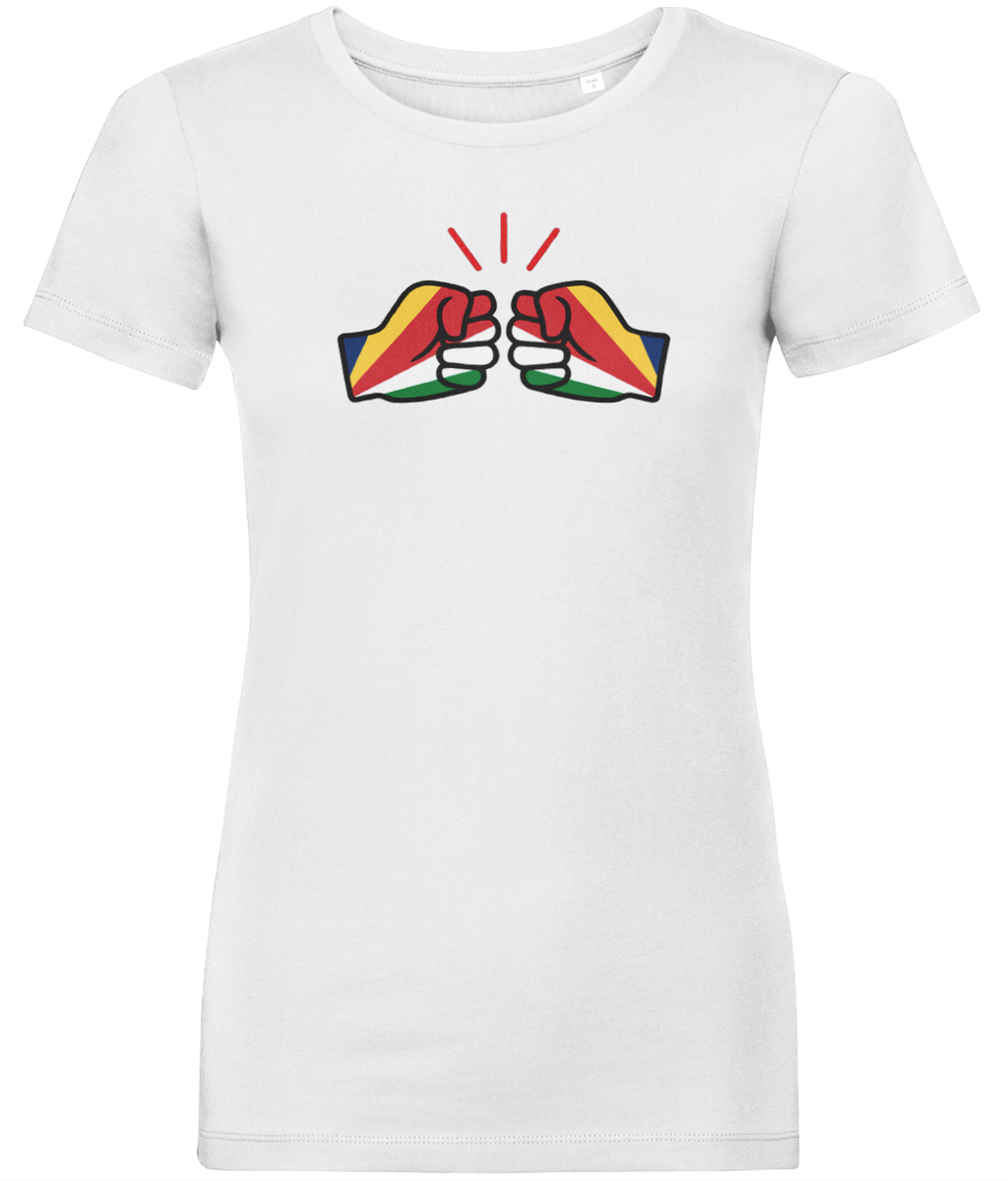 We Run Tings, Seychelles, Women's, Organic Ring Spun Cotton, Contemporary Shaped Fit T-Shirt
