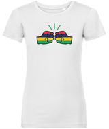 We Run Tings, Mauritius, Women's, Organic Ring Spun Cotton, Contemporary Shaped Fit T-Shirt