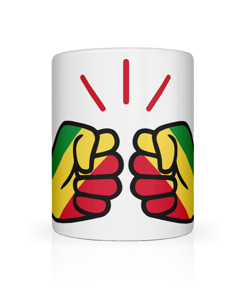 We Run Tings, Congo, Republic of the, Tea, Coffee Ceramic Mug, Cup, White, 11oz