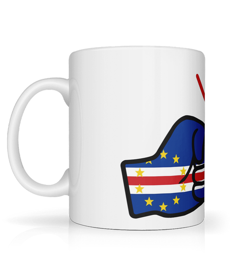 We Run Tings, Cabo Verde/Cape Verde, Tea, Coffee Ceramic Mug, Cup, White, 11oz