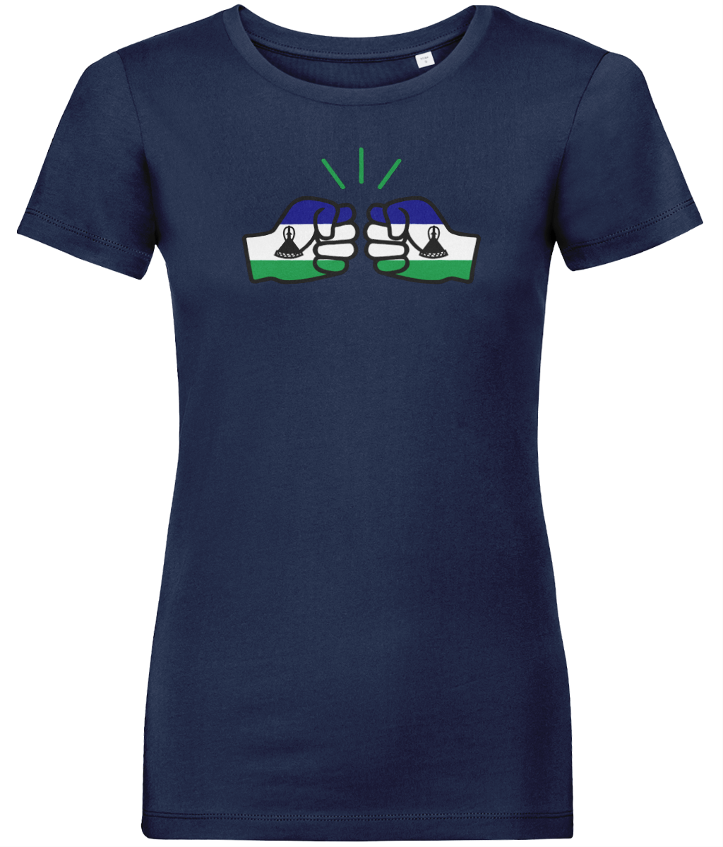 We Run Tings, Lesotho, Women's, Organic Ring Spun Cotton, Contemporary Shaped Fit T-Shirt
