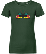 We Run Tings, Mozambique, Women's, Organic Ring Spun Cotton, Contemporary Shaped Fit T-Shirt