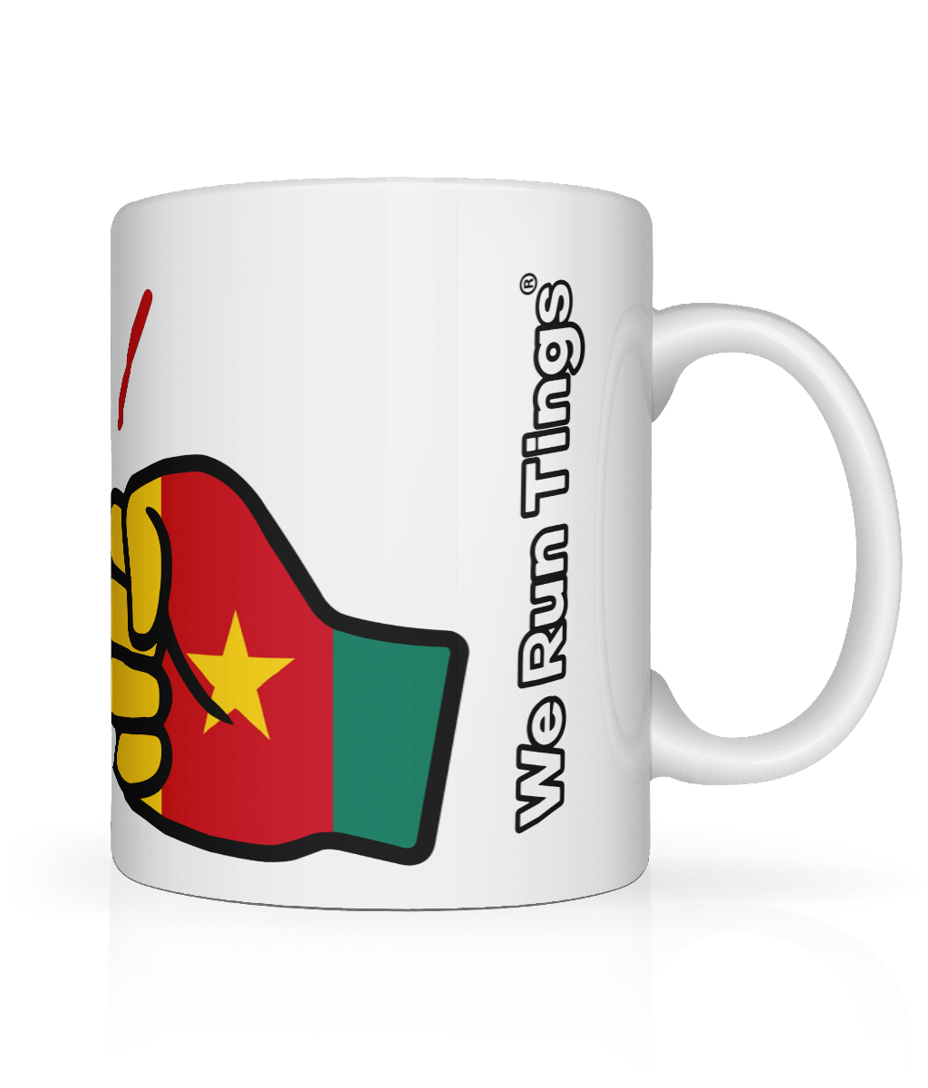 We Run Tings, Cameroon, Tea, Coffee Ceramic Mug, Cup, White, 11oz