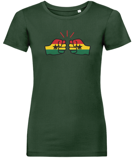 We Run Tings, Ghana, Women's, Organic Ring Spun Cotton, Contemporary Shaped Fit T-Shirt