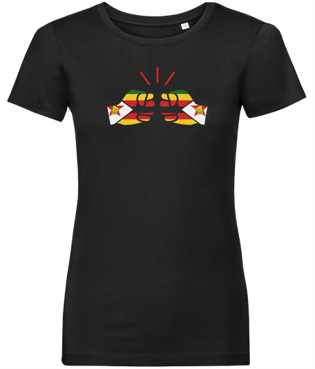 We Run Tings, Zimbabwe, Women's, Organic Ring Spun Cotton, Contemporary Shaped Fit T-Shirt