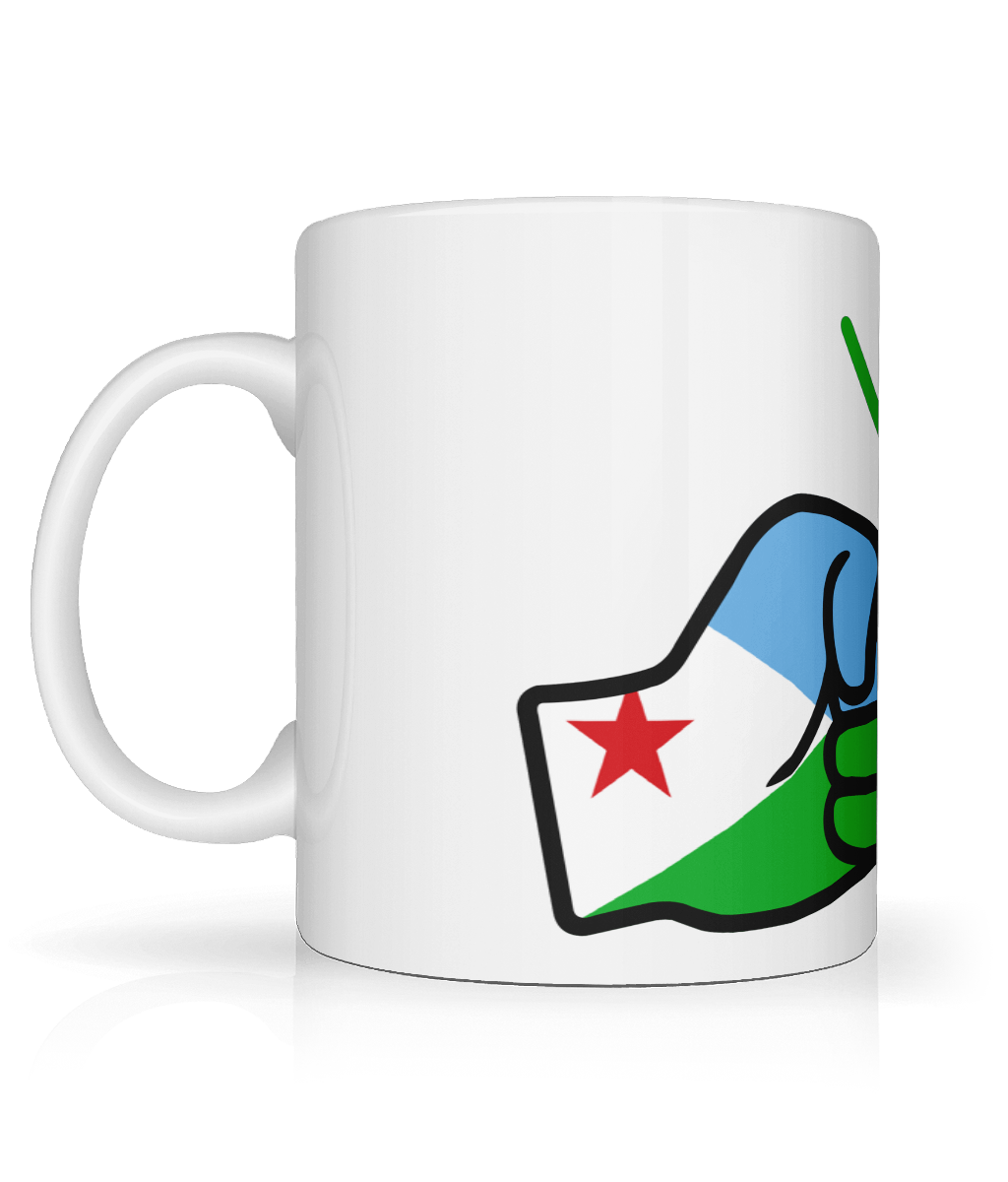 We Run Tings, Djibouti, Tea, Coffee Ceramic Mug, Cup, White, 11oz