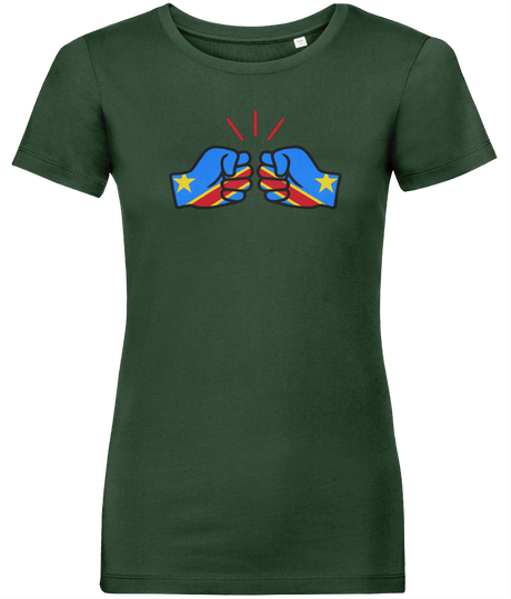 We Run Tings, Congo, Democratic Republic of the, Women's, Organic Ring Spun Cotton, Contemporary Shaped Fit T-Shirt