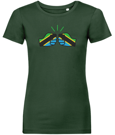 We Run Tings, Tanzania, Women's, Organic Ring Spun Cotton, Contemporary Shaped Fit T-Shirt