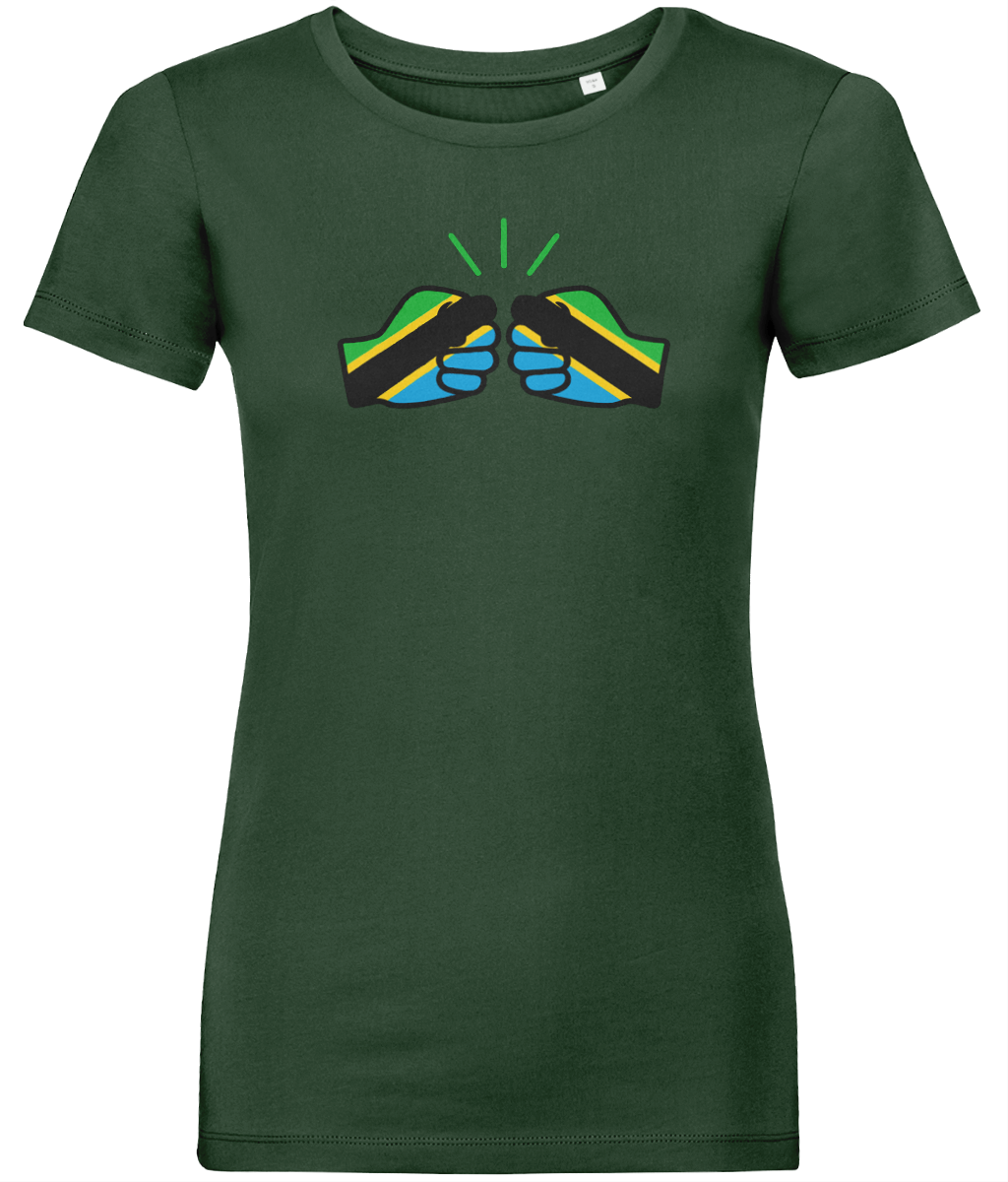 We Run Tings, Tanzania, Women's, Organic Ring Spun Cotton, Contemporary Shaped Fit T-Shirt