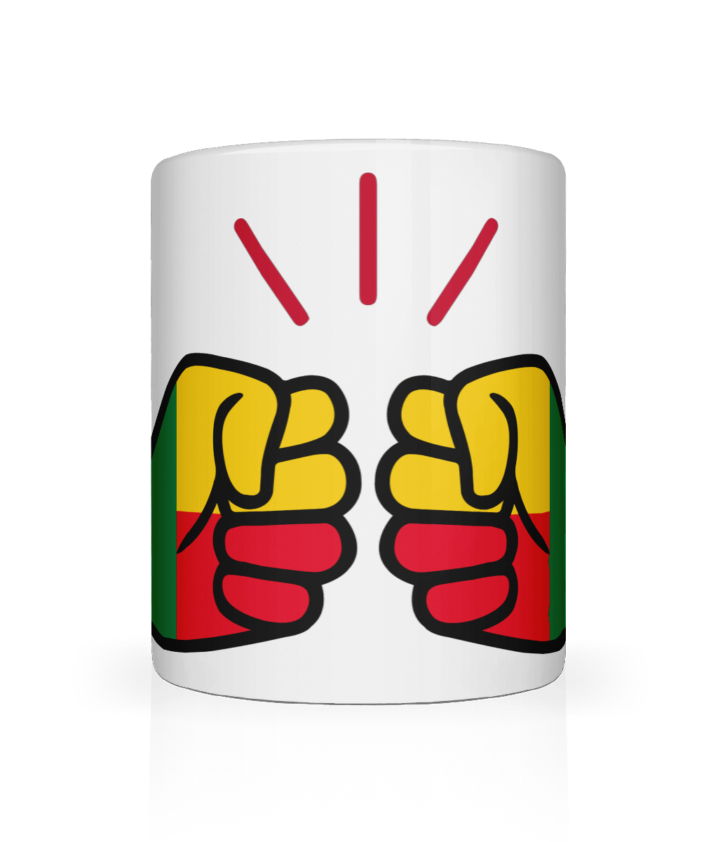 We Run Tings, Benin, Tea, Coffee Ceramic Mug, Cup, White, 11oz