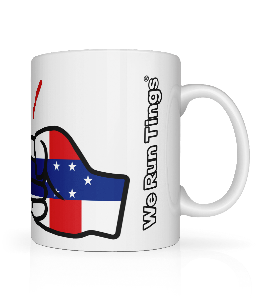We Run Tings, Netherlands Antilles Mug
