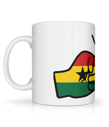 We Run Tings, Ghana, Tea, Coffee Ceramic Mug, Cup, White, 11oz