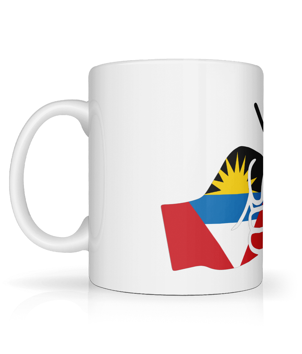 We Run Tings, Antigua and Barbuda, Tea, Coffee Ceramic Mug, Cup, White, 11oz