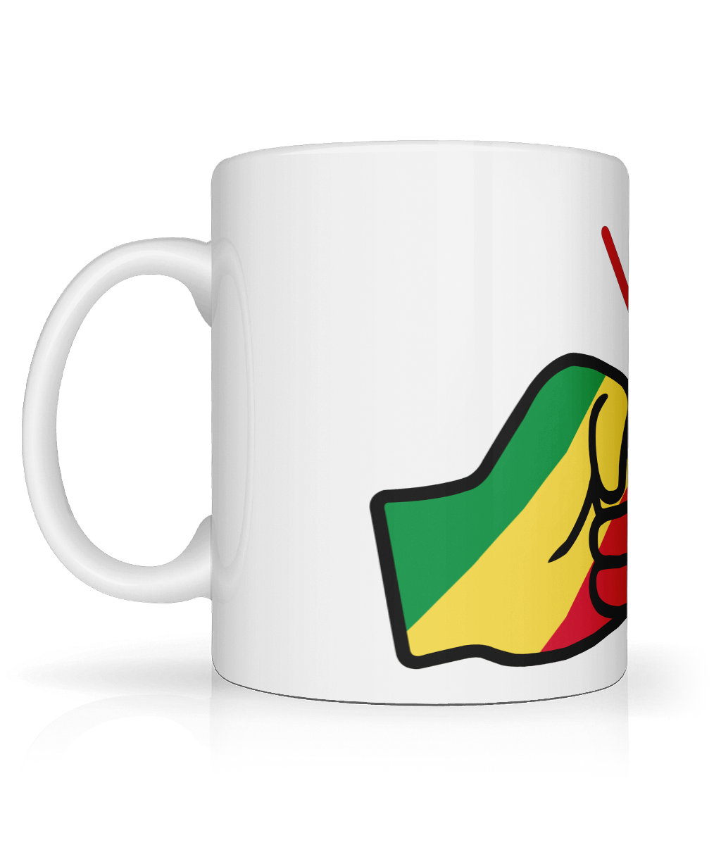 We Run Tings, Congo, Republic of the, Tea, Coffee Ceramic Mug, Cup, White, 11oz