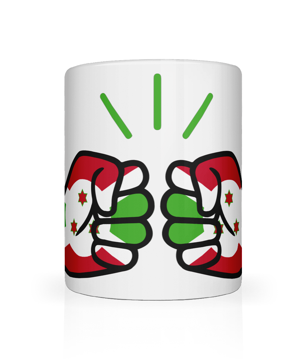 We Run Tings, Burundi, Tea, Coffee Ceramic Mug, Cup, White, 11oz