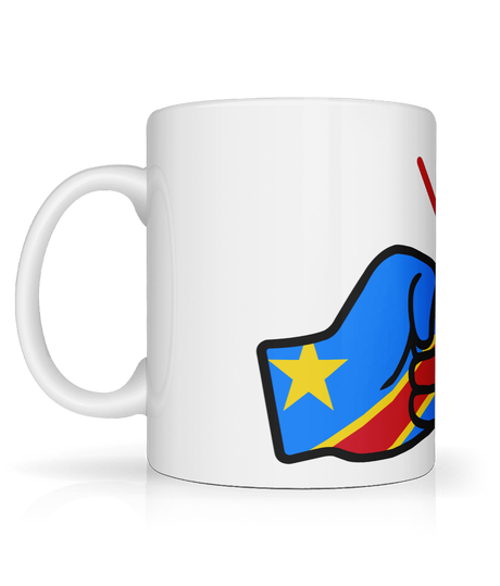 We Run Tings, Congo, Democratic Republic of the, Tea, Coffee Ceramic Mug, Cup, White, 11oz