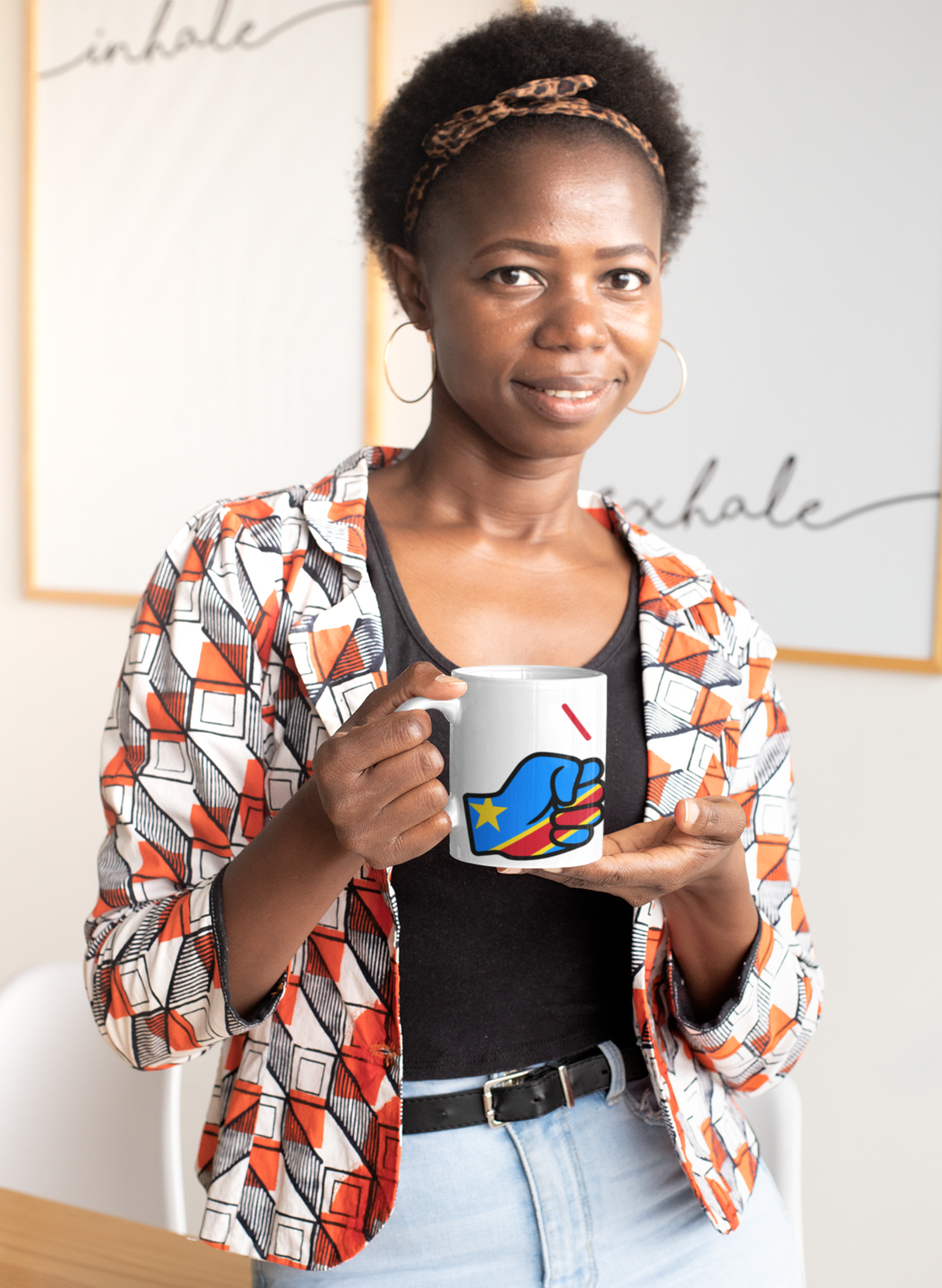 We Run Tings, Congo, Democratic Republic of the, Tea, Coffee Ceramic Mug, Cup, White, 11oz