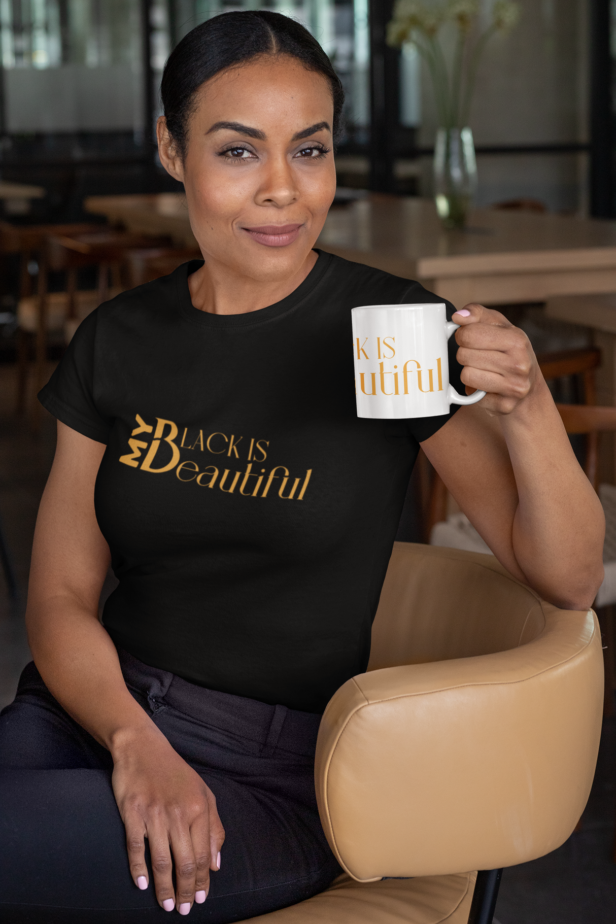 My Black Is Beautiful, Mug, Cup, Gold Logo