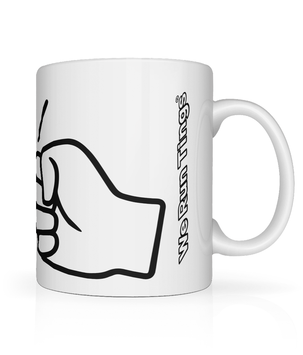 We Run Tings, Original, Tea, Coffee Ceramic Mug, Cup, White, 11oz