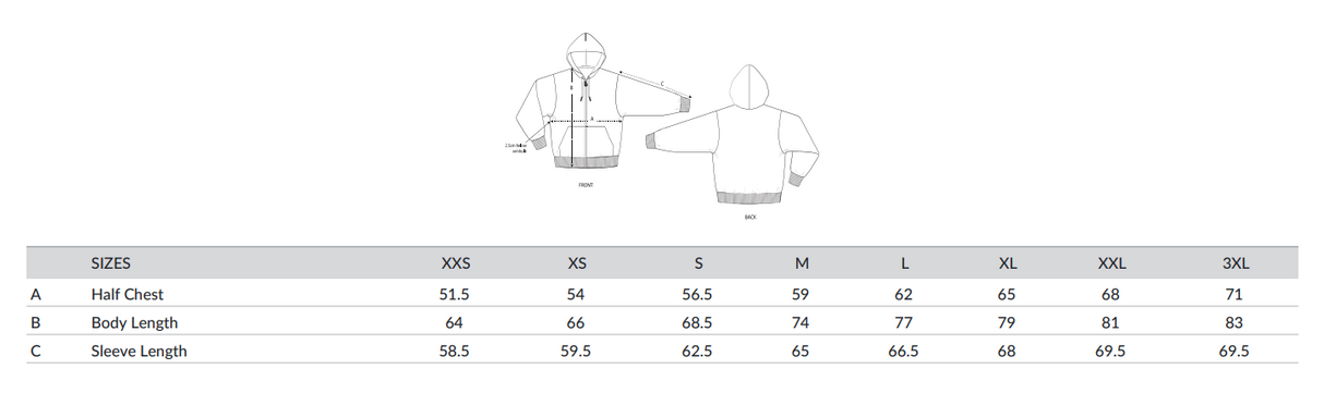 We Run Tings, Original, Men's Full-Zip Badda Hoodie, Relaxed Fit, White Logo