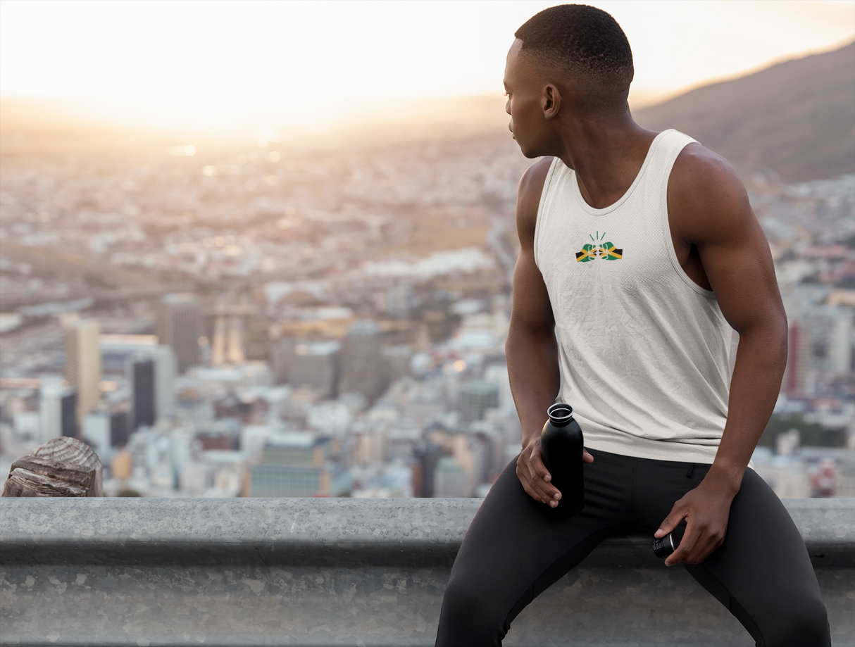 We Run Tings, Jamaica, Unisex, Tank/Vest Top, Small Centre Logo