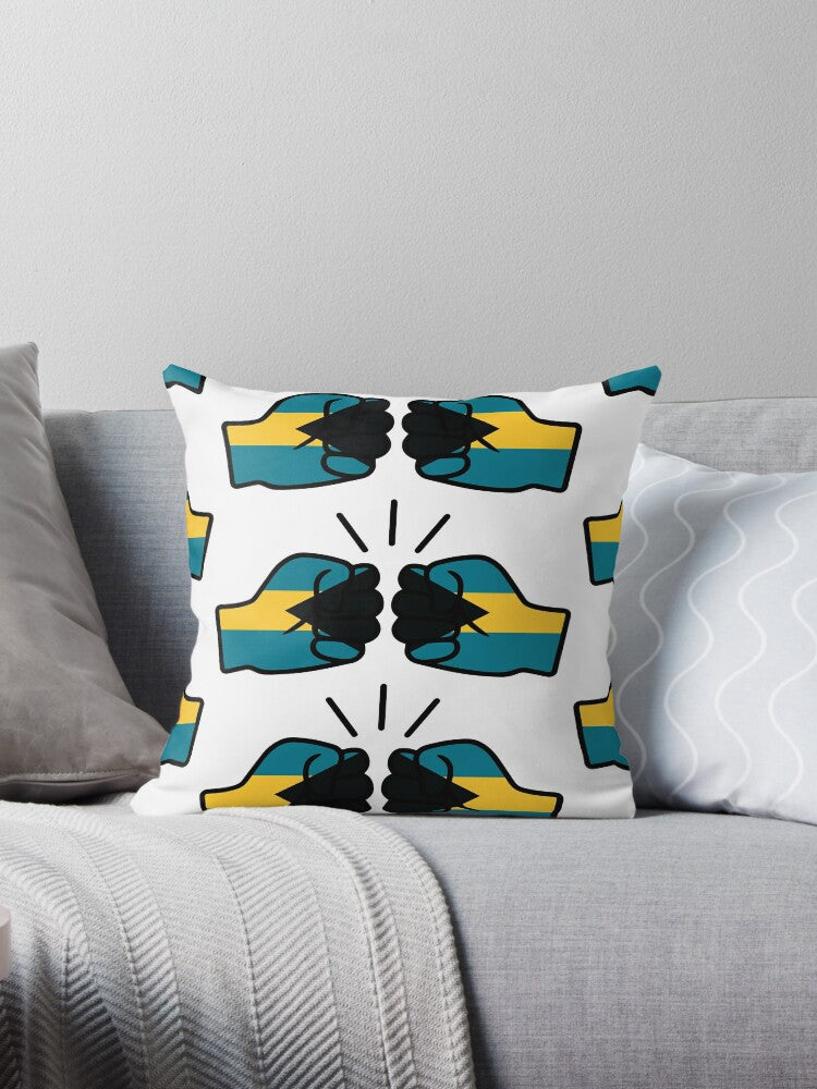 We Run Tings, Bahamas, Throw, Pillow, Cushion, White, 40 x 40cm