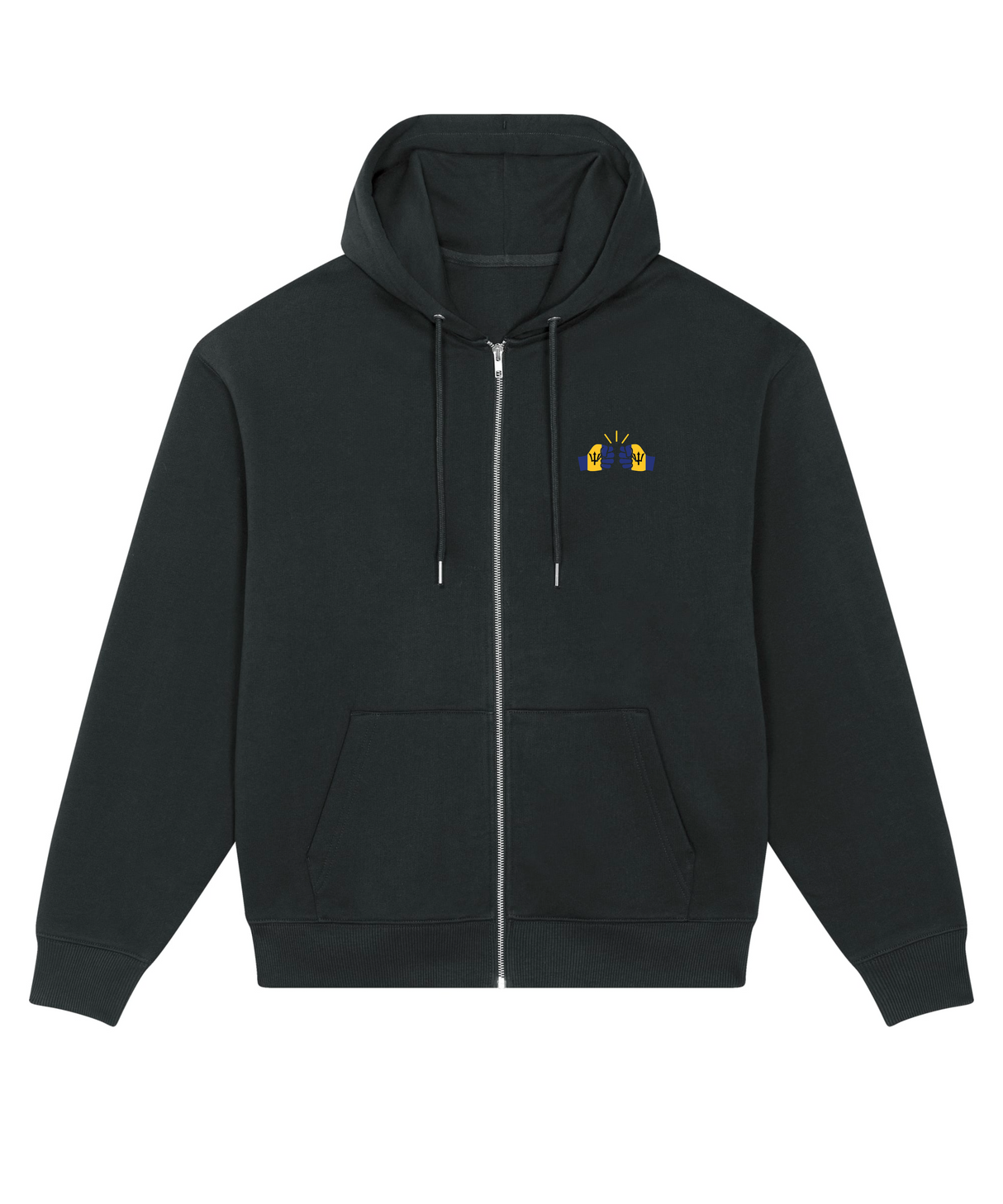 We Run Tings, Barbados, Men's, Badda Patriotic Hoodie, Full-Zip  Relaxed Fit