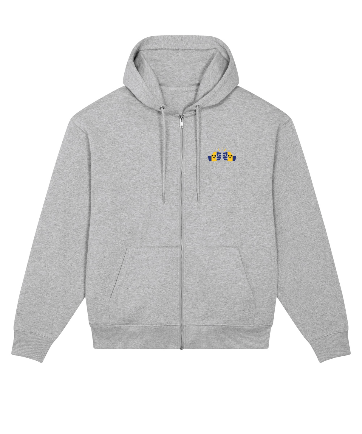 We Run Tings, Barbados, Men's, Badda Patriotic Hoodie, Full-Zip  Relaxed Fit