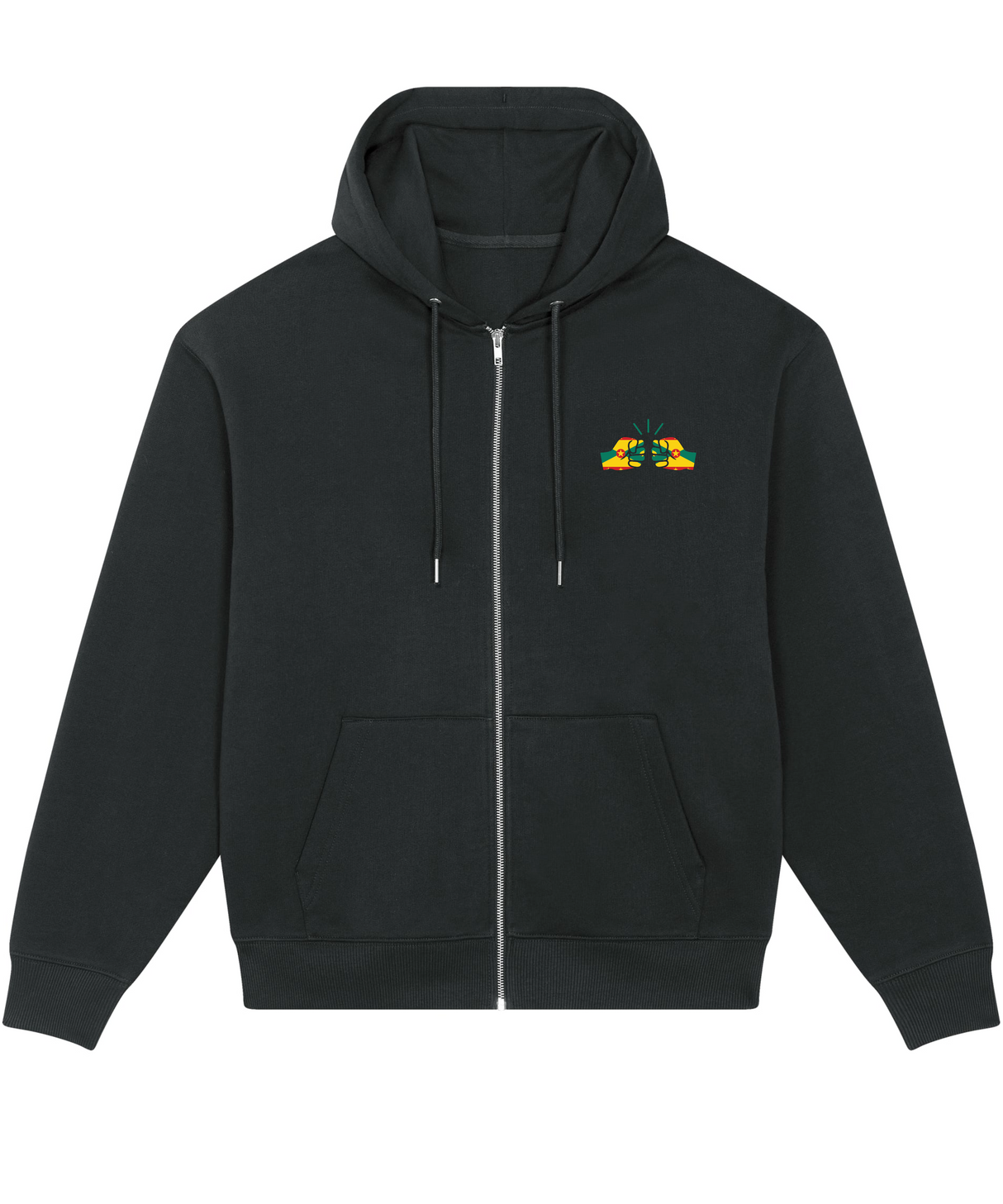 We Run Tings, Grenada, Men's, Badda Patriotic Hoodie, Full-Zip  Relaxed Fit