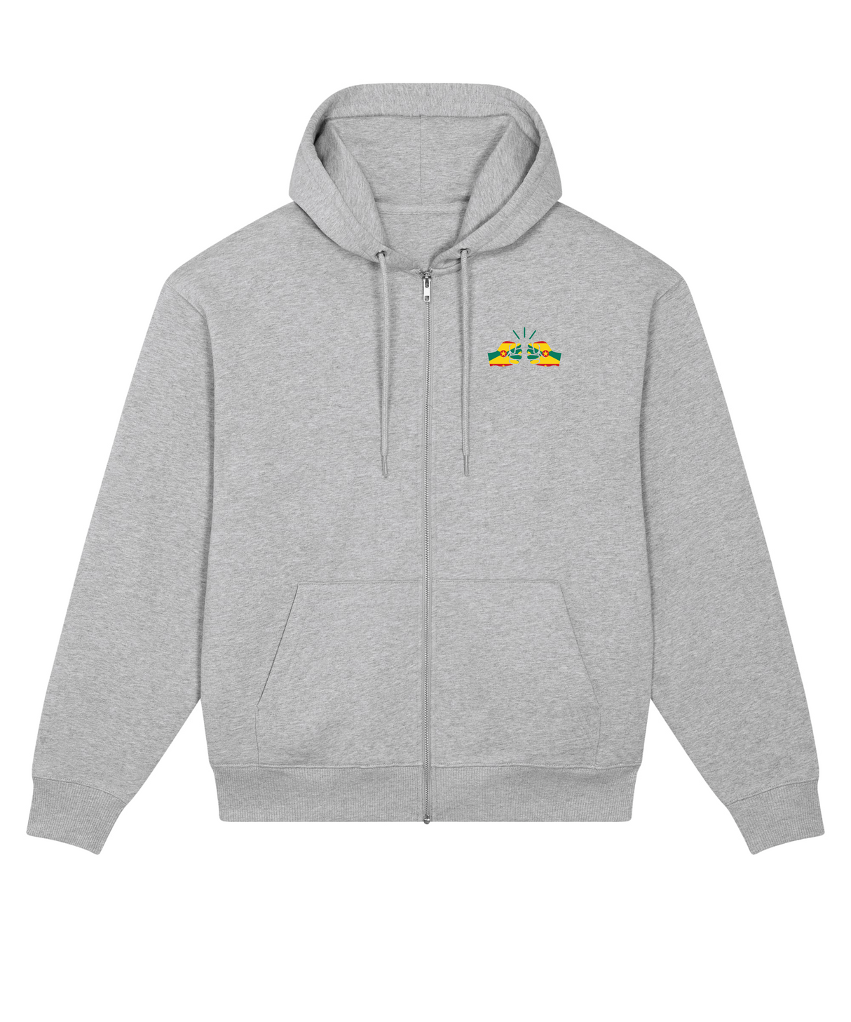 We Run Tings, Grenada, Men's, Badda Patriotic Hoodie, Full-Zip  Relaxed Fit