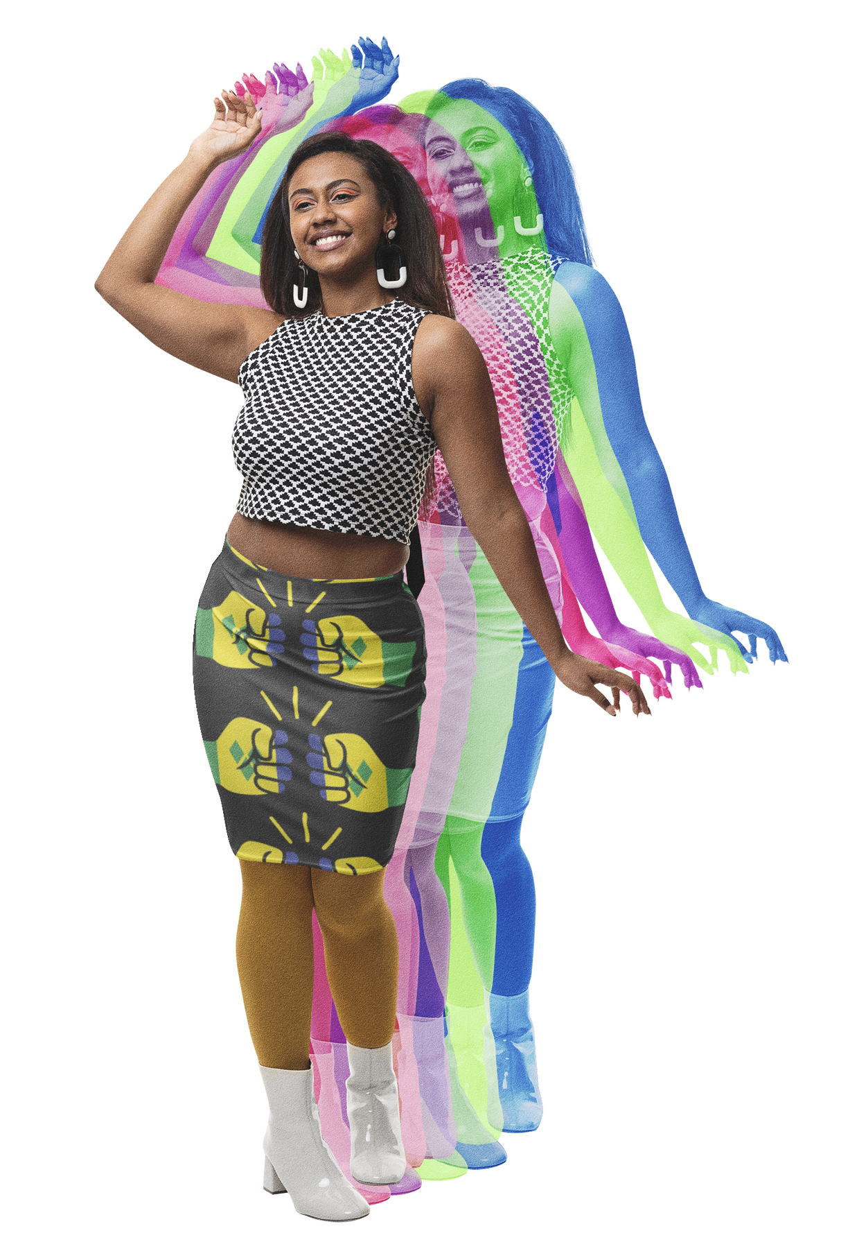 We Run Tings, St.Vincent, Black, Mini Skirt