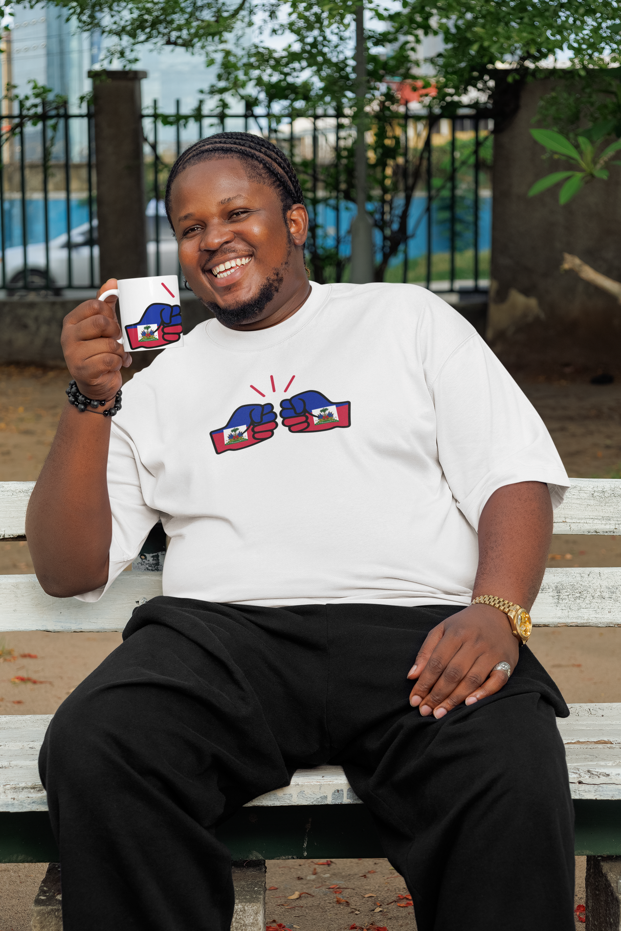 We Run Tings, Haiti Mug