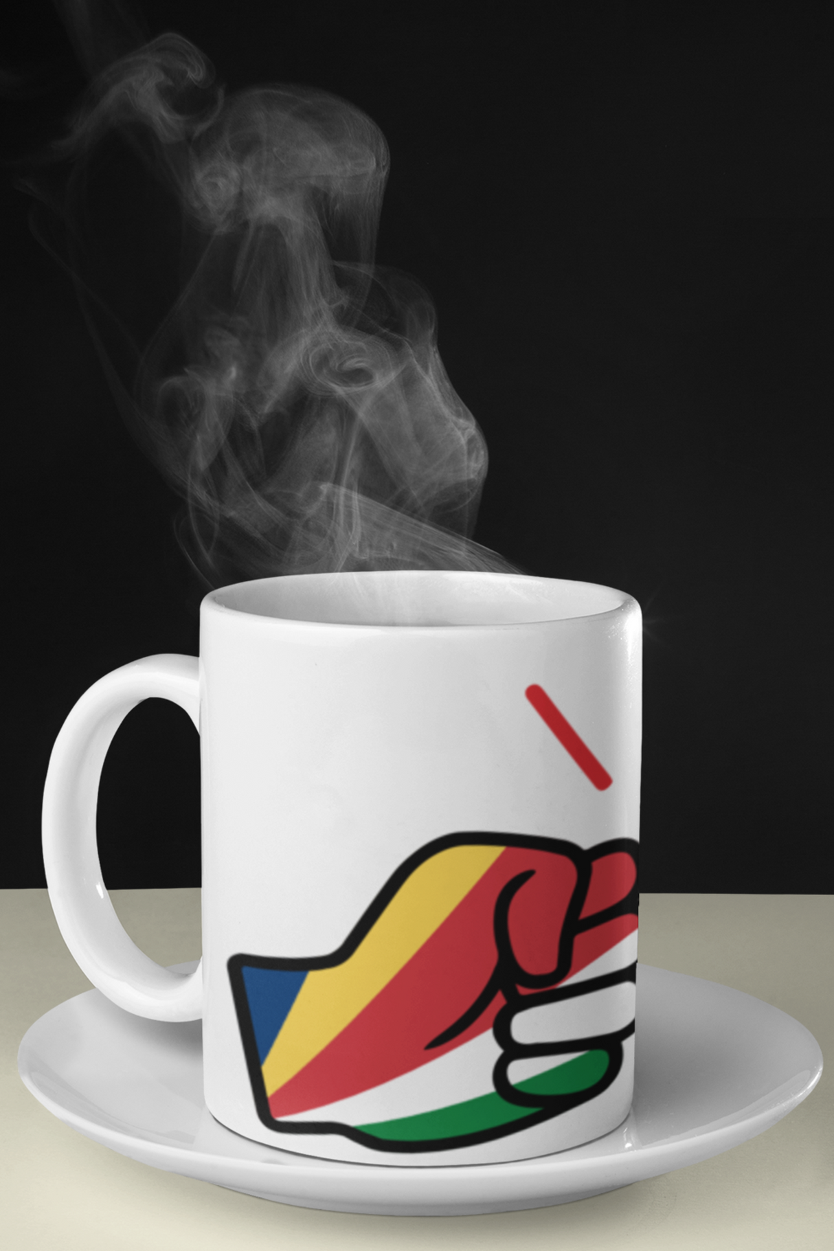 We Run Tings, Seychelles Mug