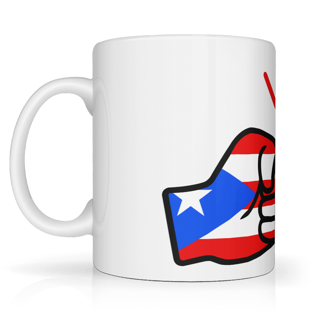We Run Tings Puerto Rico Mug 11oz Ceramic Glossy White Dishwasher Microwave Safe Easy Grip Handle Perfect Gift for Home Office