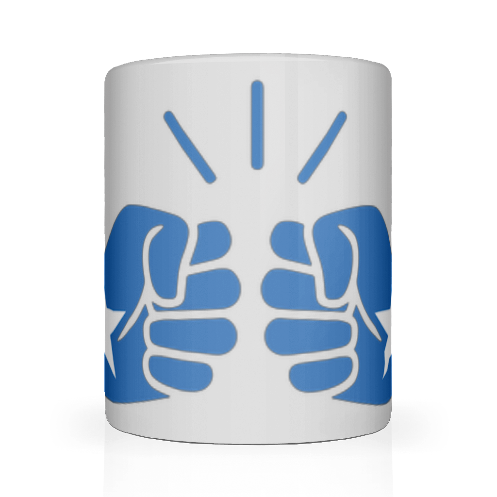 We Run Tings Somalia white ceramic coffee mug featuring the Somali flag integrated into the We Run Tings logo on a glossy white mug.