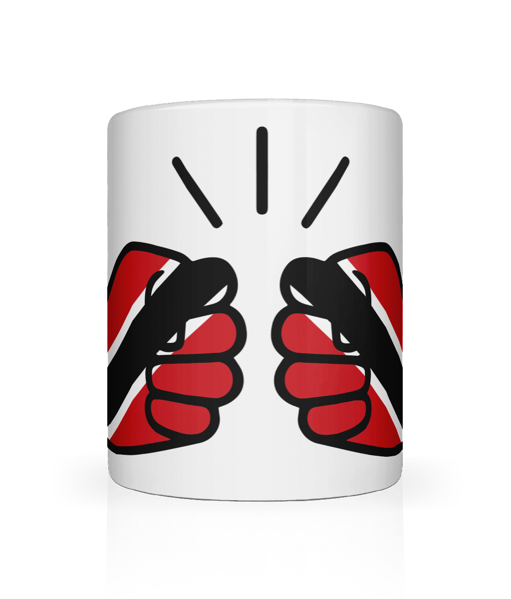 We Run Tings, Trinidad & Tobago, Caribbean Themed, Tea, Coffee Ceramic Mug, Cup, White, 11oz Drinkware Glossy Washable Reusable Reuse Tumbler Classic