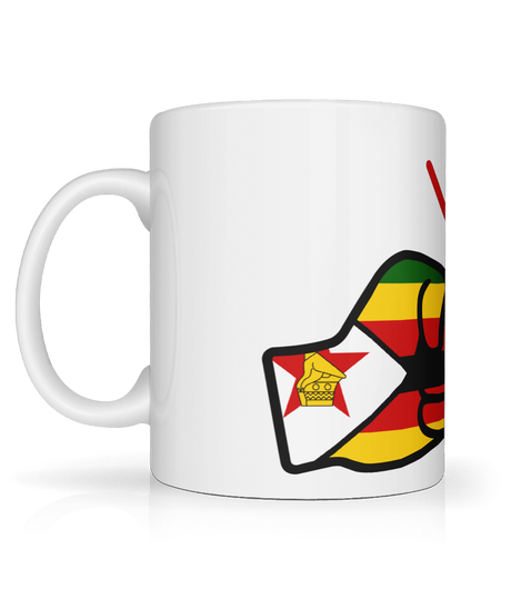 We Run Tings,  Zimbabwe, Tea, Coffee Ceramic Mug, Cup, White, 11oz
