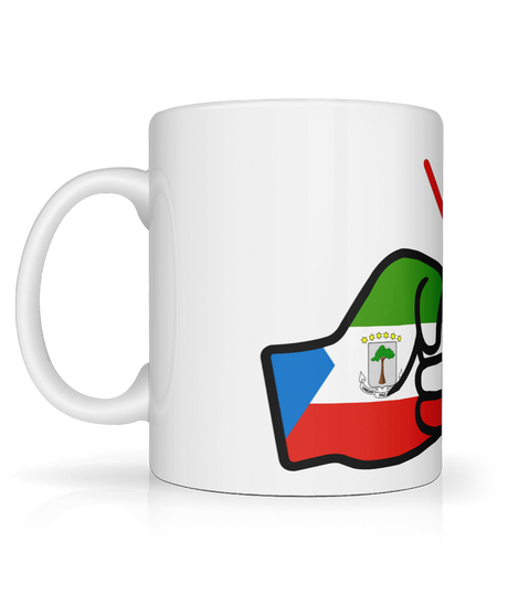 We Run Tings, Equatorial Guinea, Tea, Coffee Ceramic Mug, Cup, White, 11oz